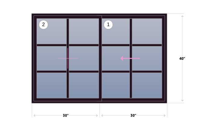 Mezzo Series Replacement Sliding Window | 60" x 40"