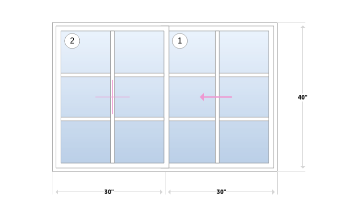 Mezzo Series Replacement Sliding Window | 60" x 40"