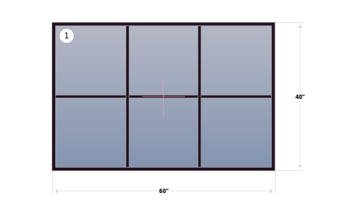 1900 Series New Construction Picture Window | 60" x 40"