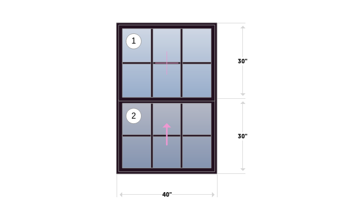 1900 Series New Construction Single Hung Window | 40" x 60"