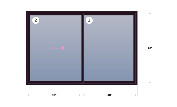 1900 Series New Construction Sliding Window | 60" x 40"